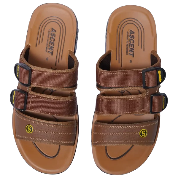Mens Strap Buckled Slippers -701
