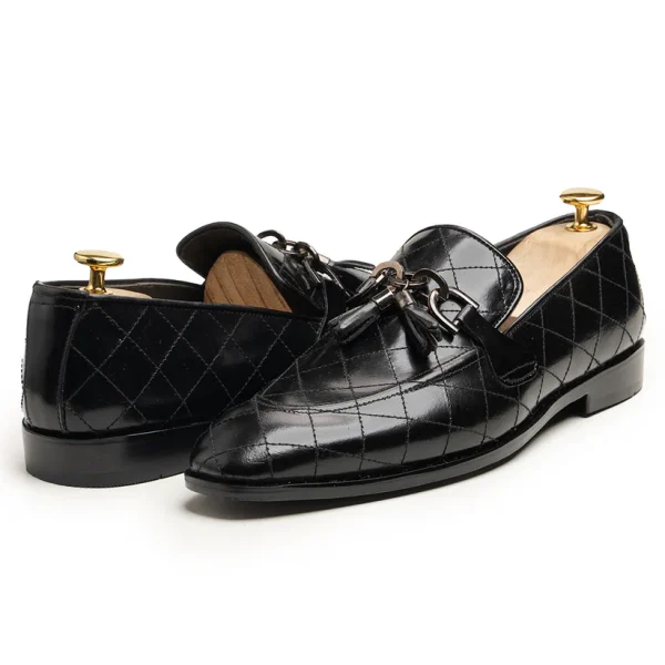 TRACYBLACK3 Tracy Black Genuine Leather Shoes – Sleek, Elegant & Durable Footwear for Men