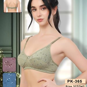 0045 Comfort Fit Non-Wired Non-Padded Soft Cup Printed Bra
