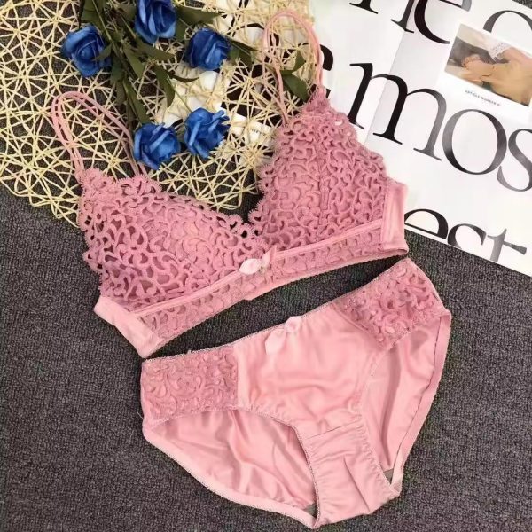 007 Pink Crinkle Texture Halter Neck Top